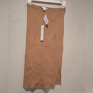 Top Shop Ribbed Midi Skirt